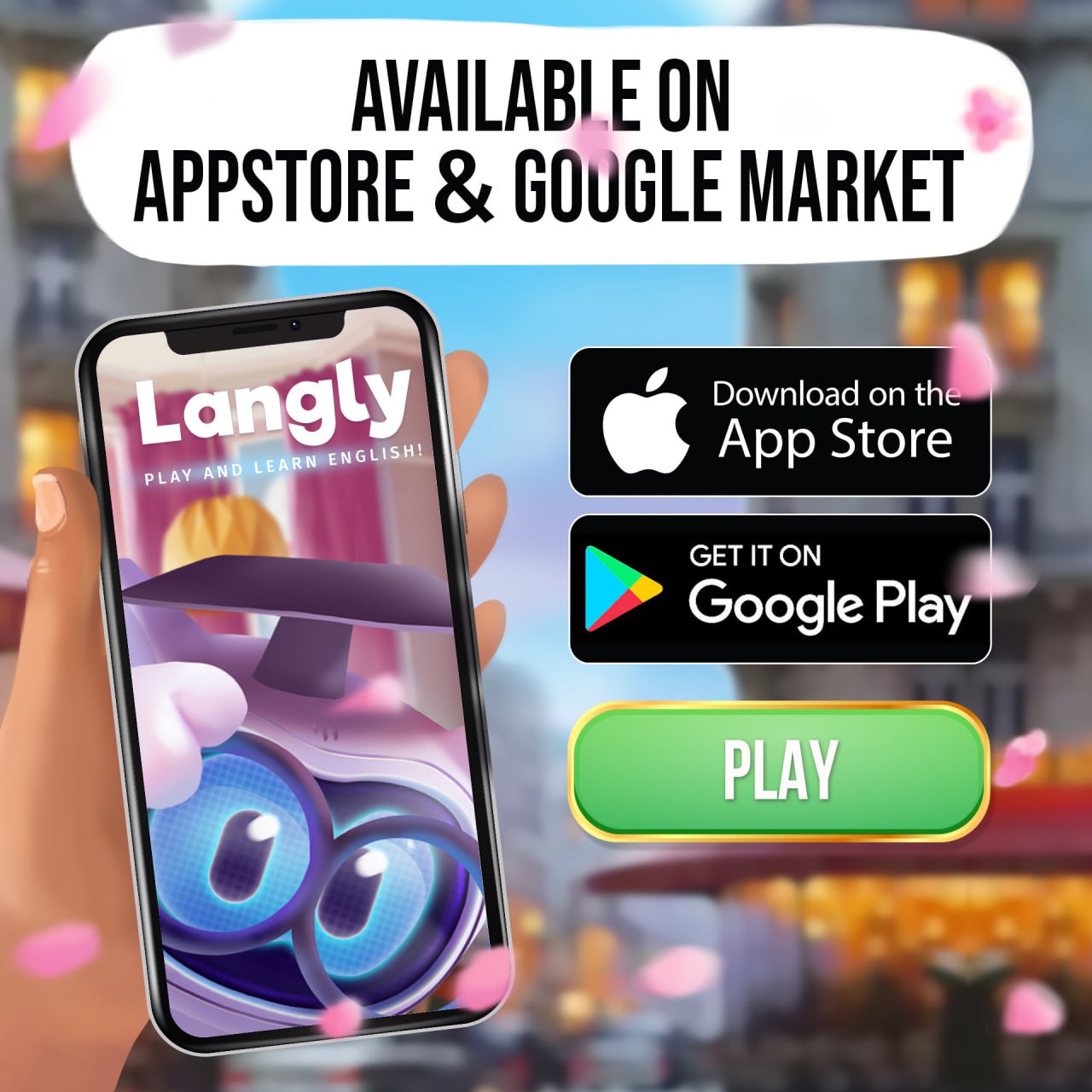 Langly - Aplicativo de idiomas gamificado gratuito para aprender